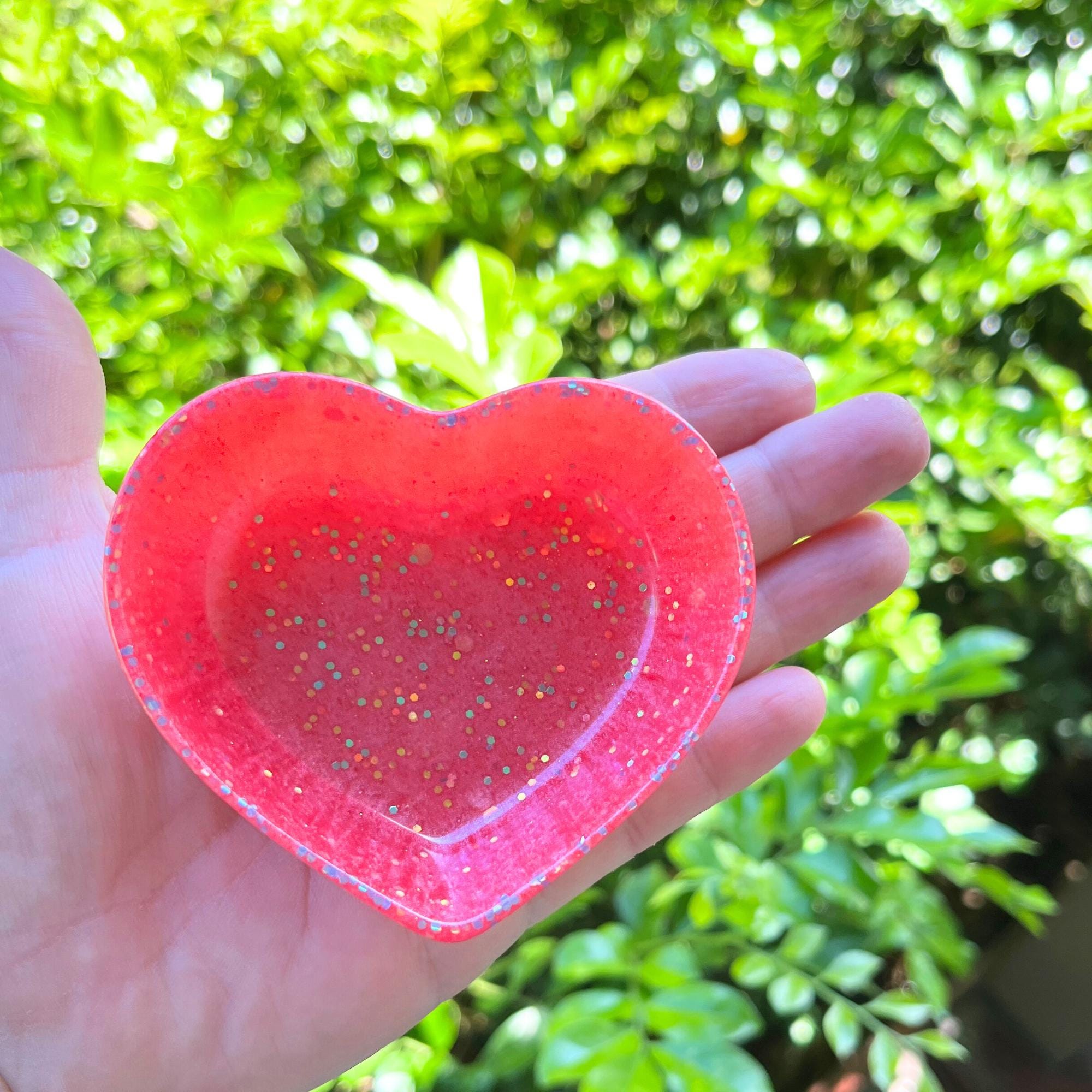 Resin Heart Dish