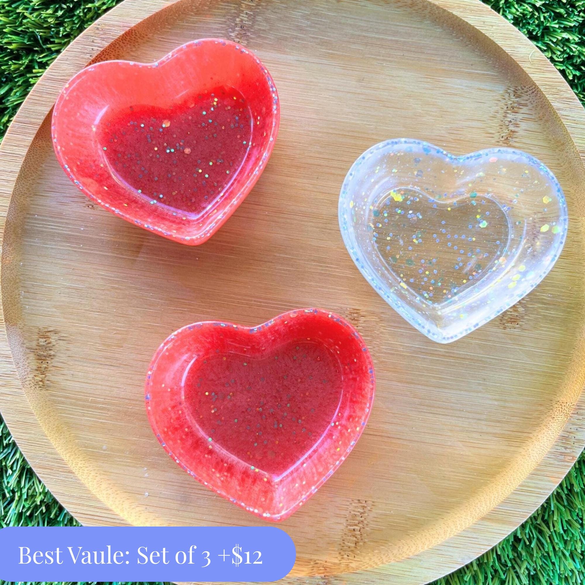 Resin Heart Dish