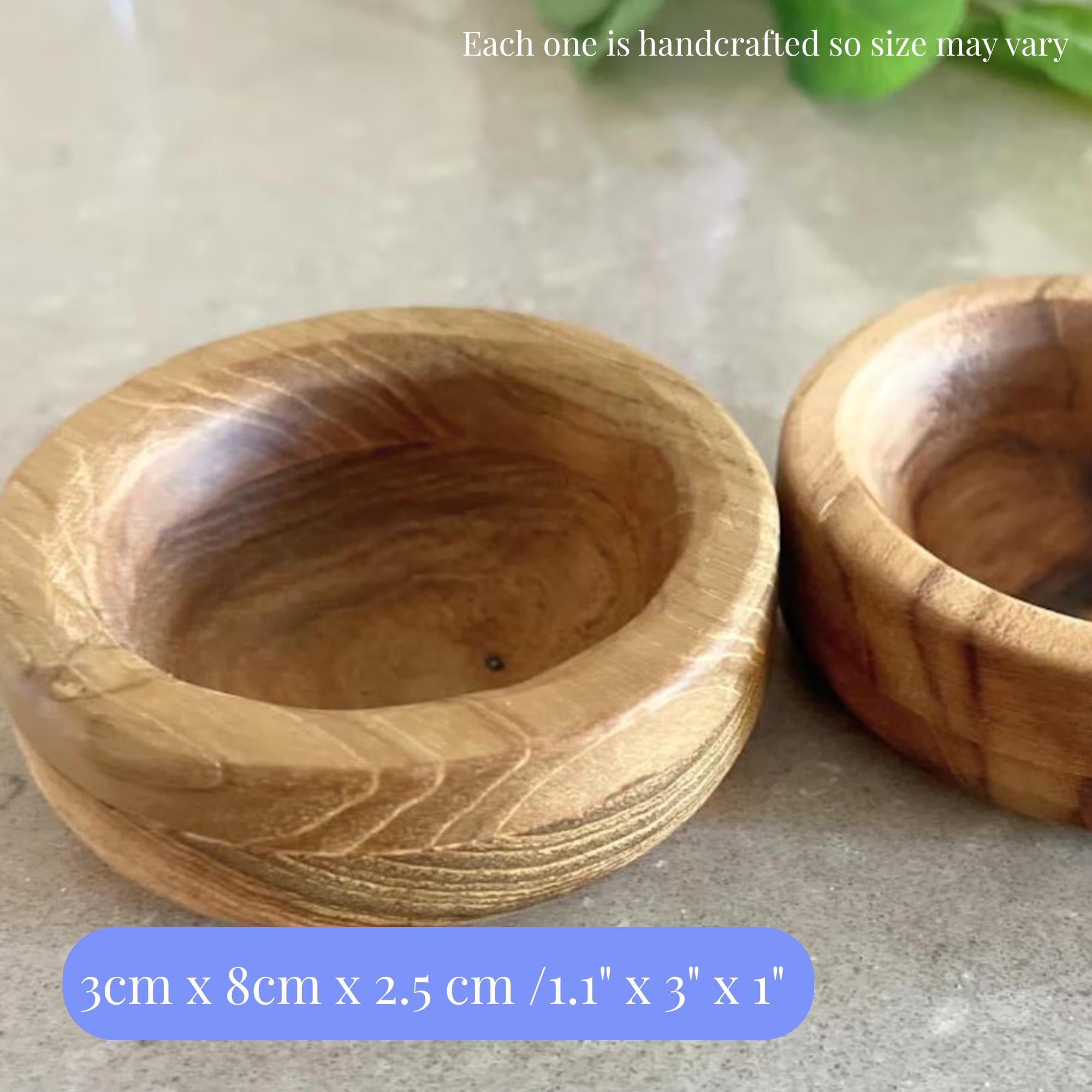 Handcrafted Teak Bowls & Muddlers: Montessori Sensory Toy Mud Kitchen Kids Potion Play