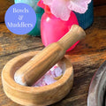 Handcrafted Teak Bowls & Muddlers: Montessori Sensory Toy Mud Kitchen Kids Potion Play