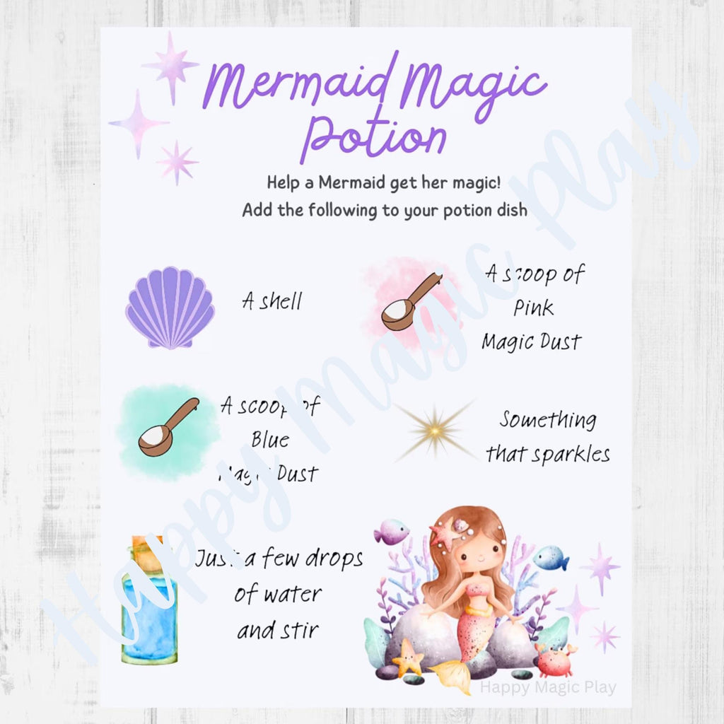 Potion Cards Kids Activity: Fizzy Sensory Play, Educational Montessori Gift