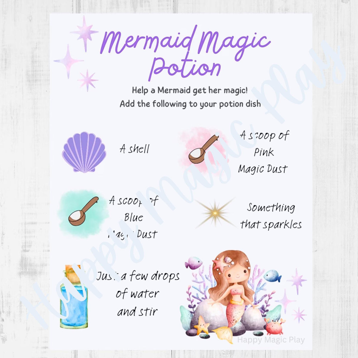 Potion Cards Kids Activity: Fizzy Sensory Play, Educational Montessori Gift