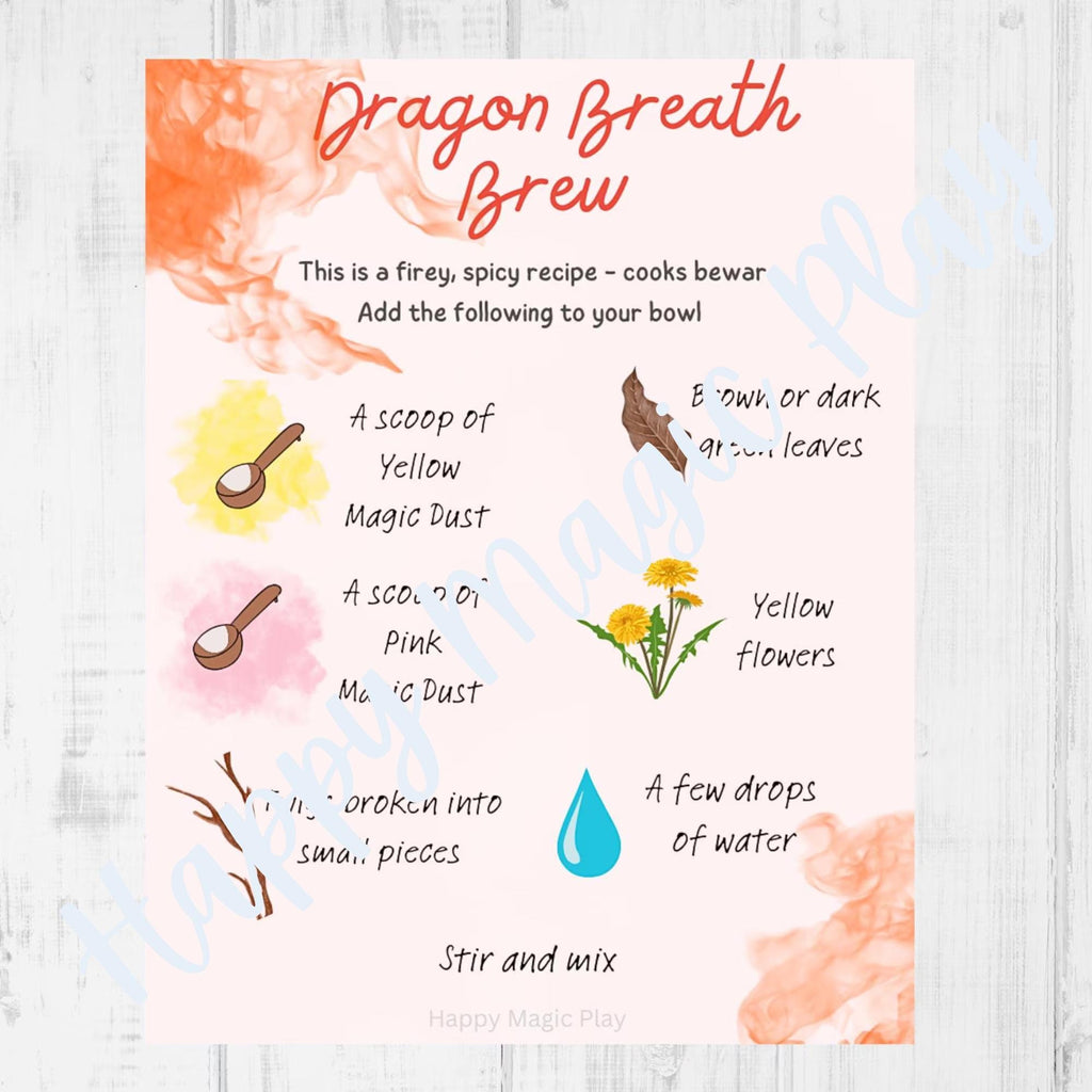 Potion Cards Kids Activity: Fizzy Sensory Play, Educational Montessori Gift
