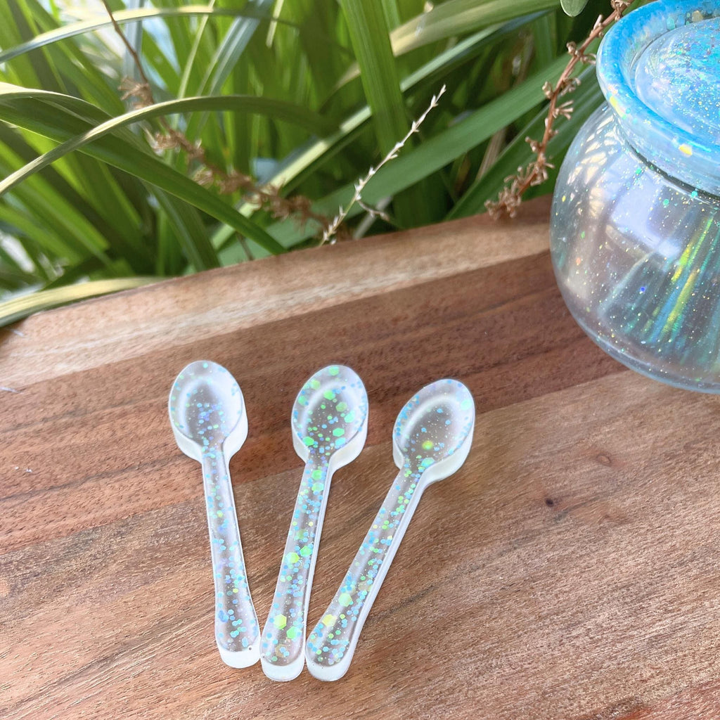 Resin Spoon Glow in the Dark Potion Play Sensory Bin Toy Fizzy Gift for Kids