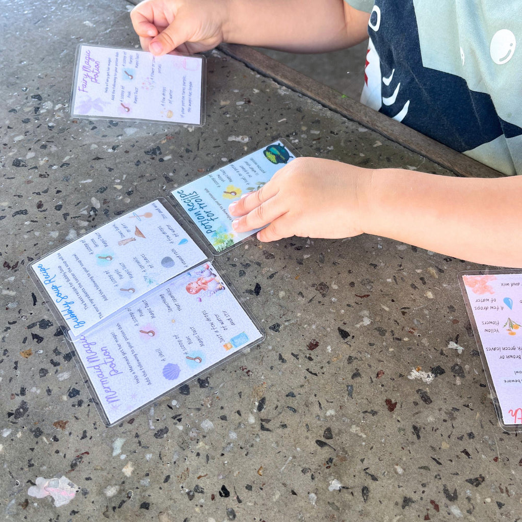 Potion Cards Kids Activity: Fizzy Sensory Play, Educational Montessori Gift
