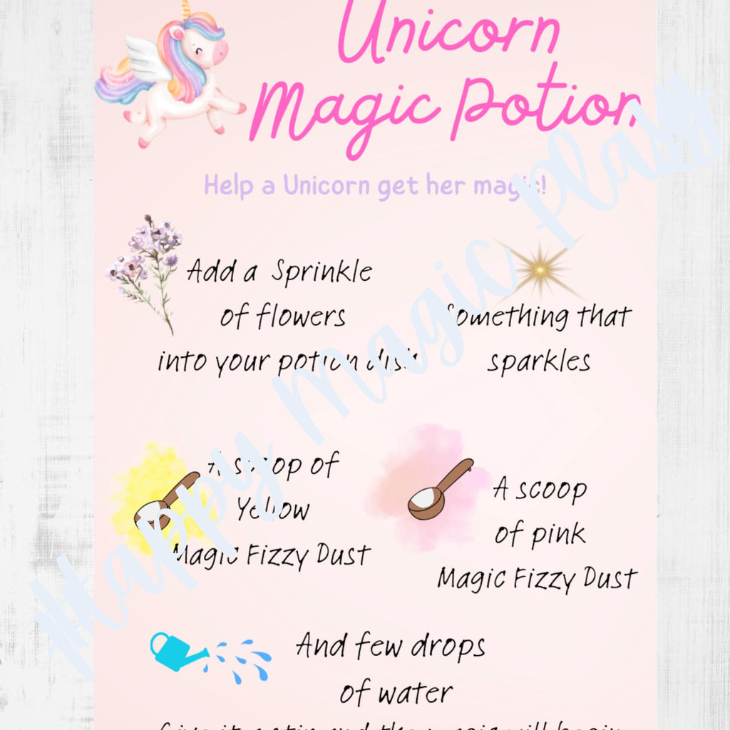 Potion Cards Kids Activity: Fizzy Sensory Play, Educational Montessori Gift