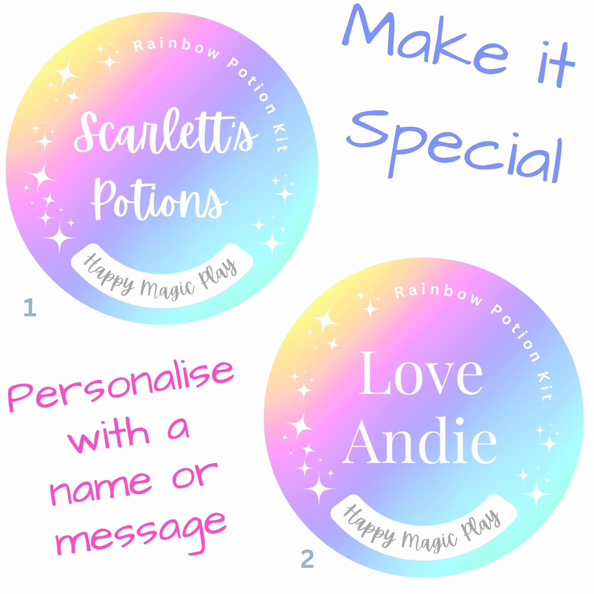 Rainbow Potion Jar Science Kit Fizzy Sensory Toy Kids Gift