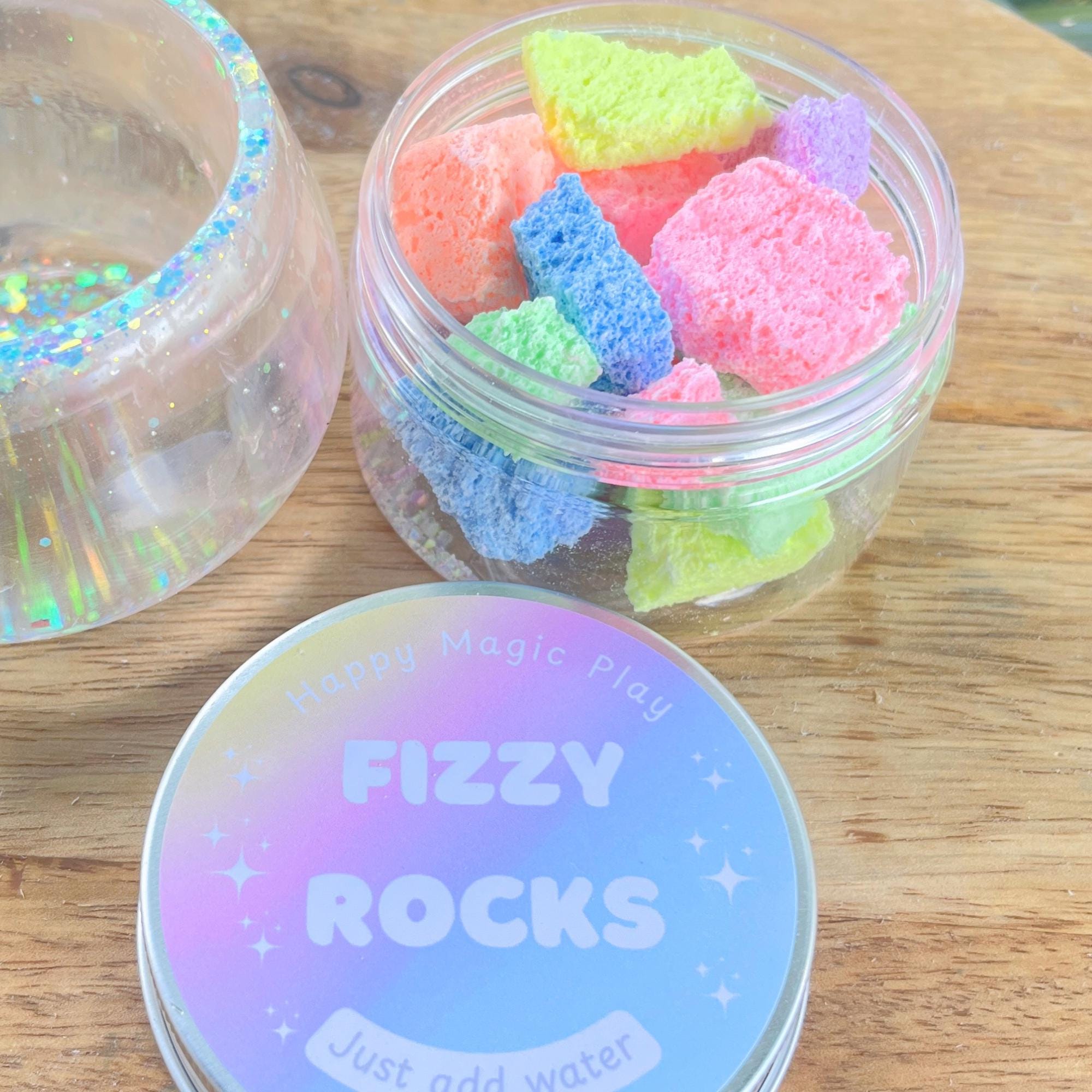 Rainbow Magic Fizzy Rocks Kids Sensory Science Kit Potion Play Party Favours