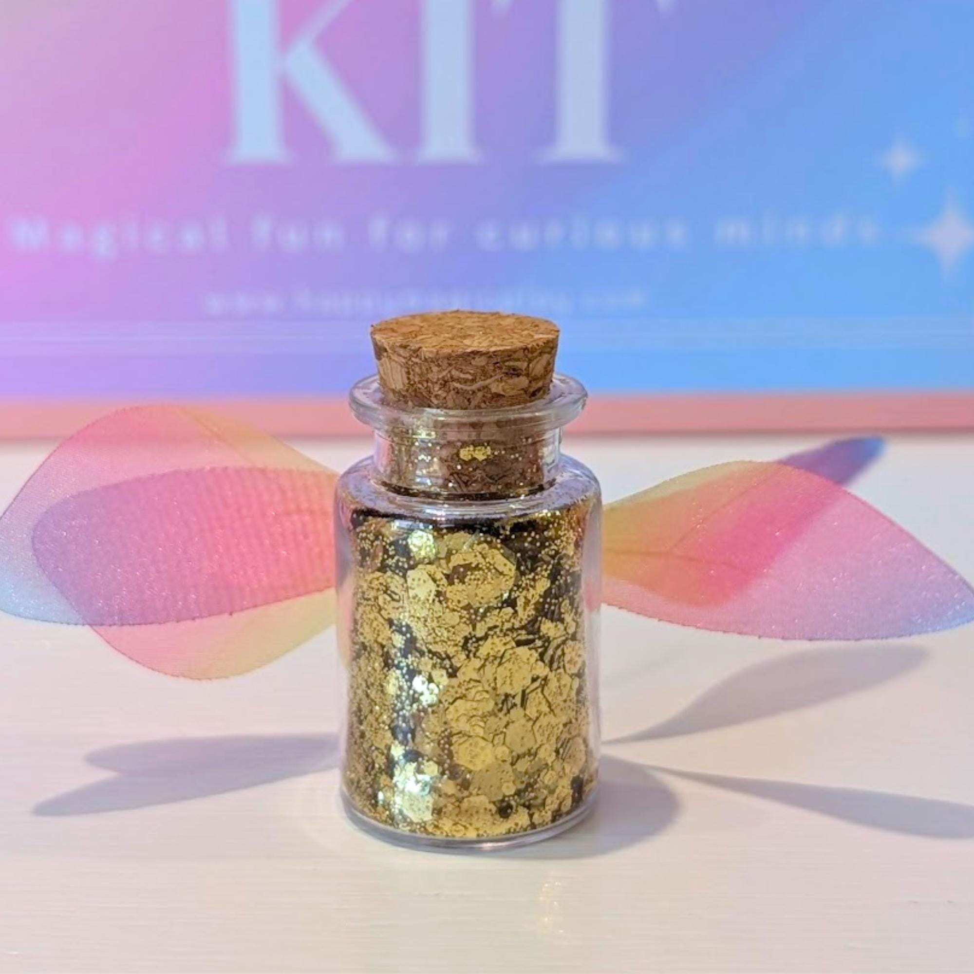 Fairy Bottle with Glitter: Potion Party Favour Tooth Fairy Gift for Kids