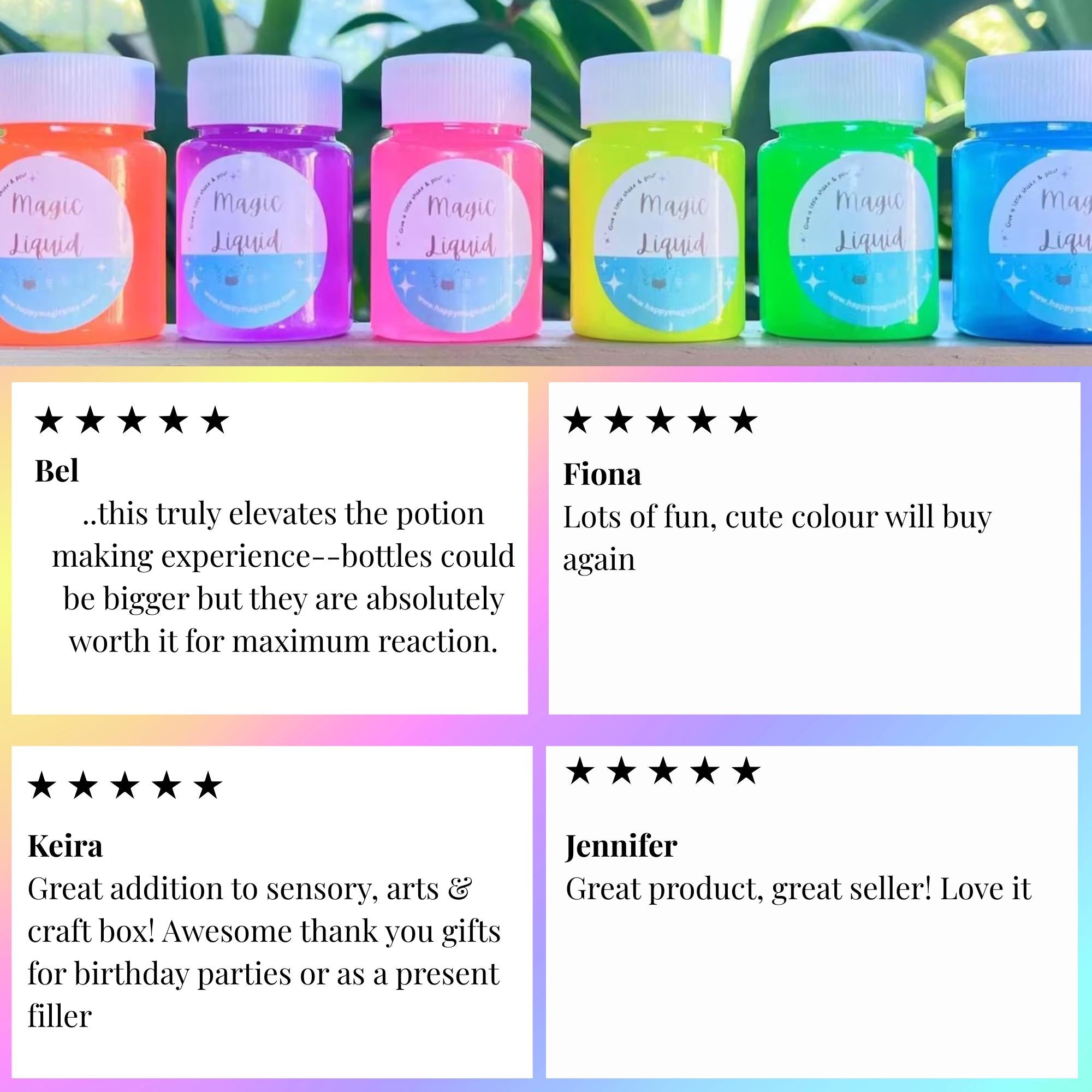 Magic Activator Liquid STEM Science Experiment Sensory Potion Fizzy Play