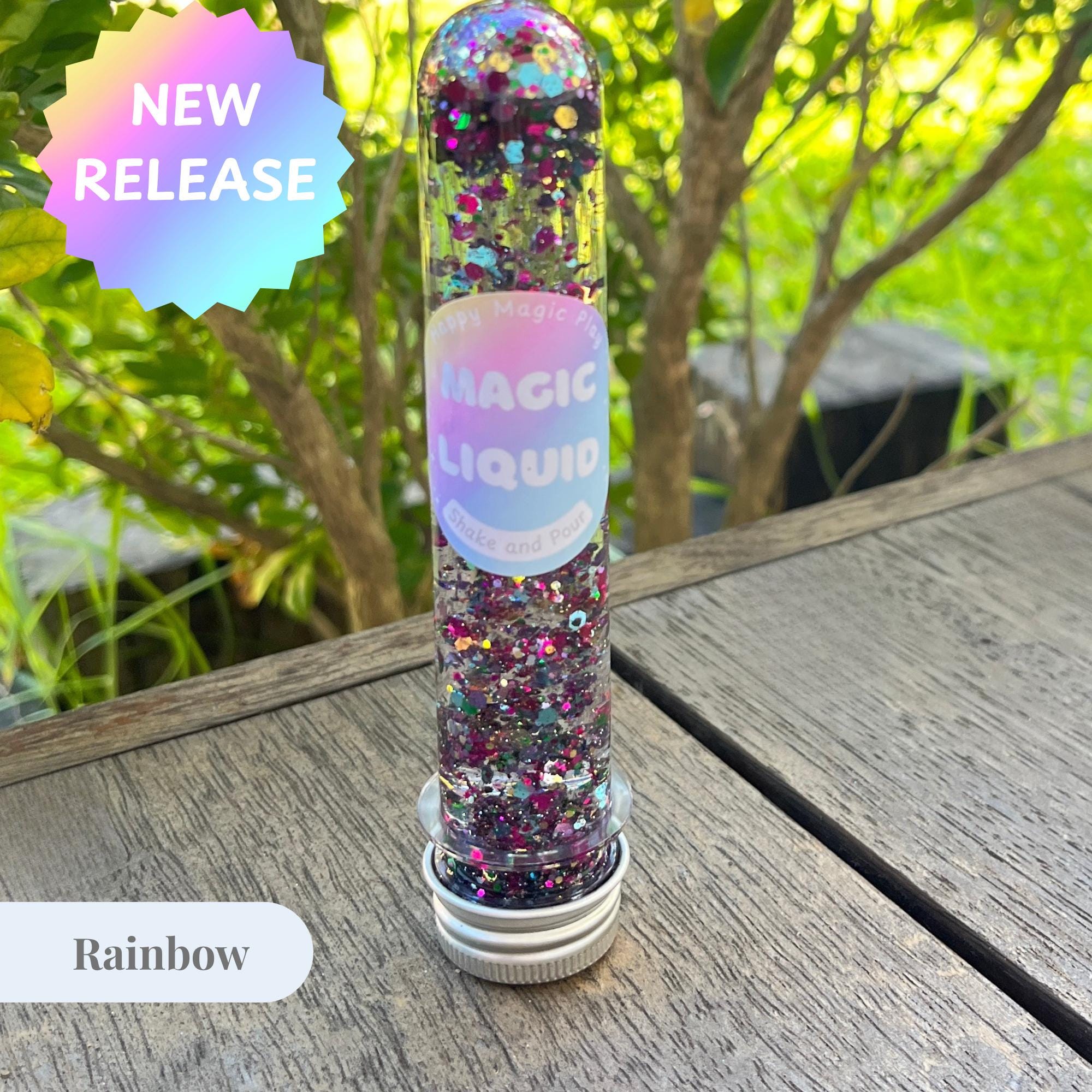 Glitter Potion Sensory Tube: Kids Science Kit Party Favour Montessori Toy
