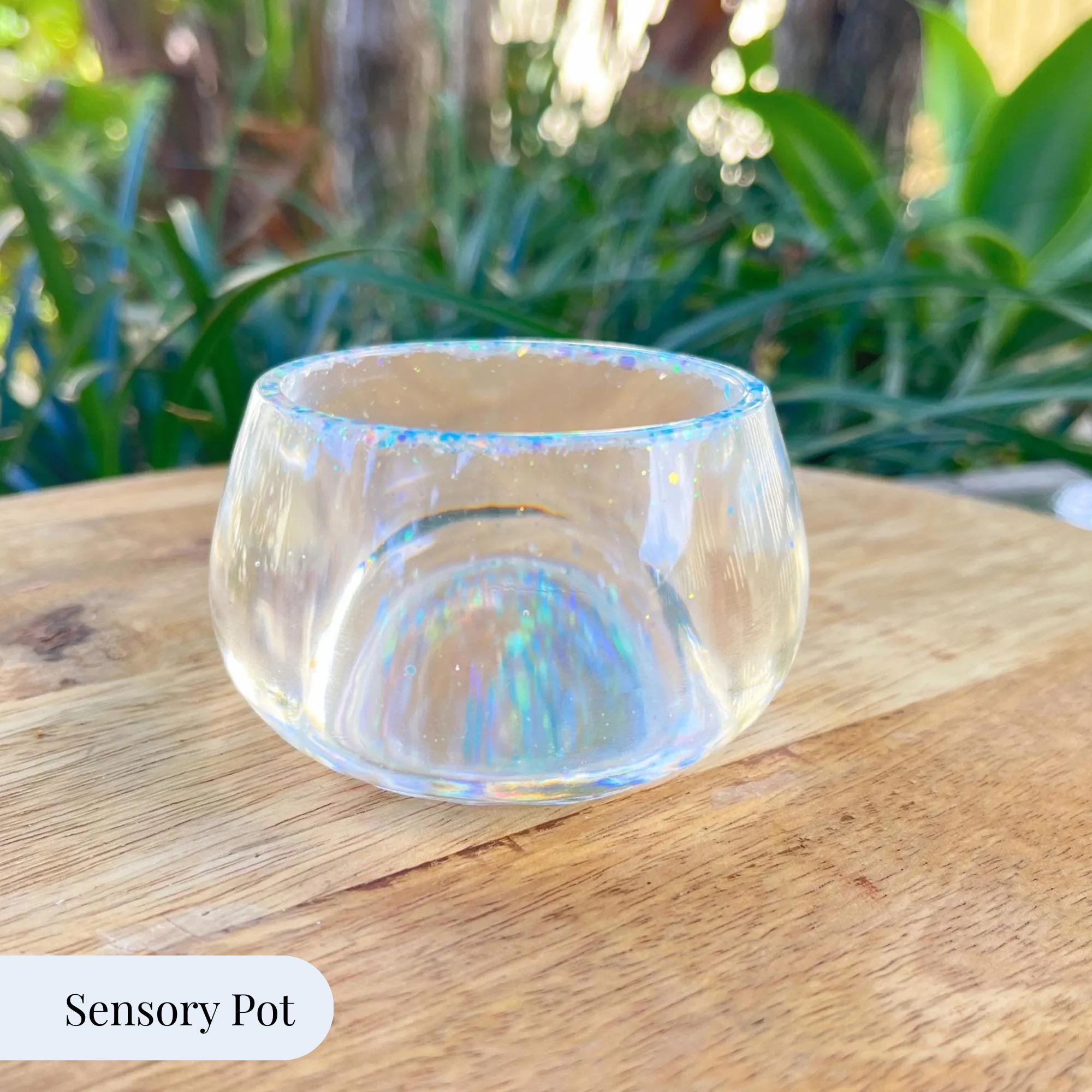 Resin Potion Pots & Cauldron Glow-in-the-Dark Glitter Sensory Play Kids Room Decor
