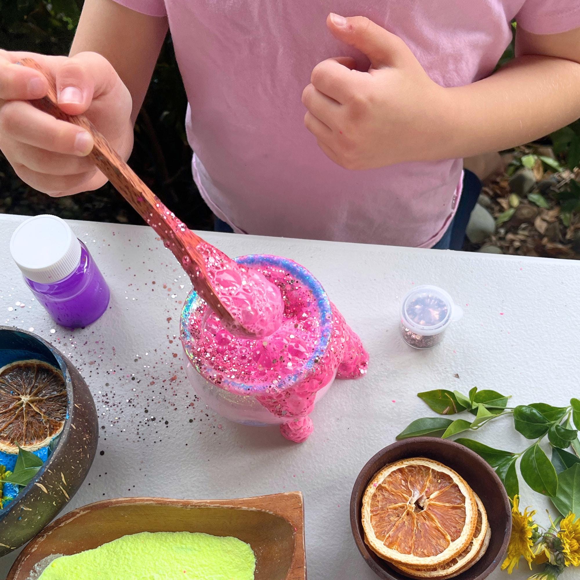 Wooden Spoon: Potion Play Mud Kitchen Sensory Play