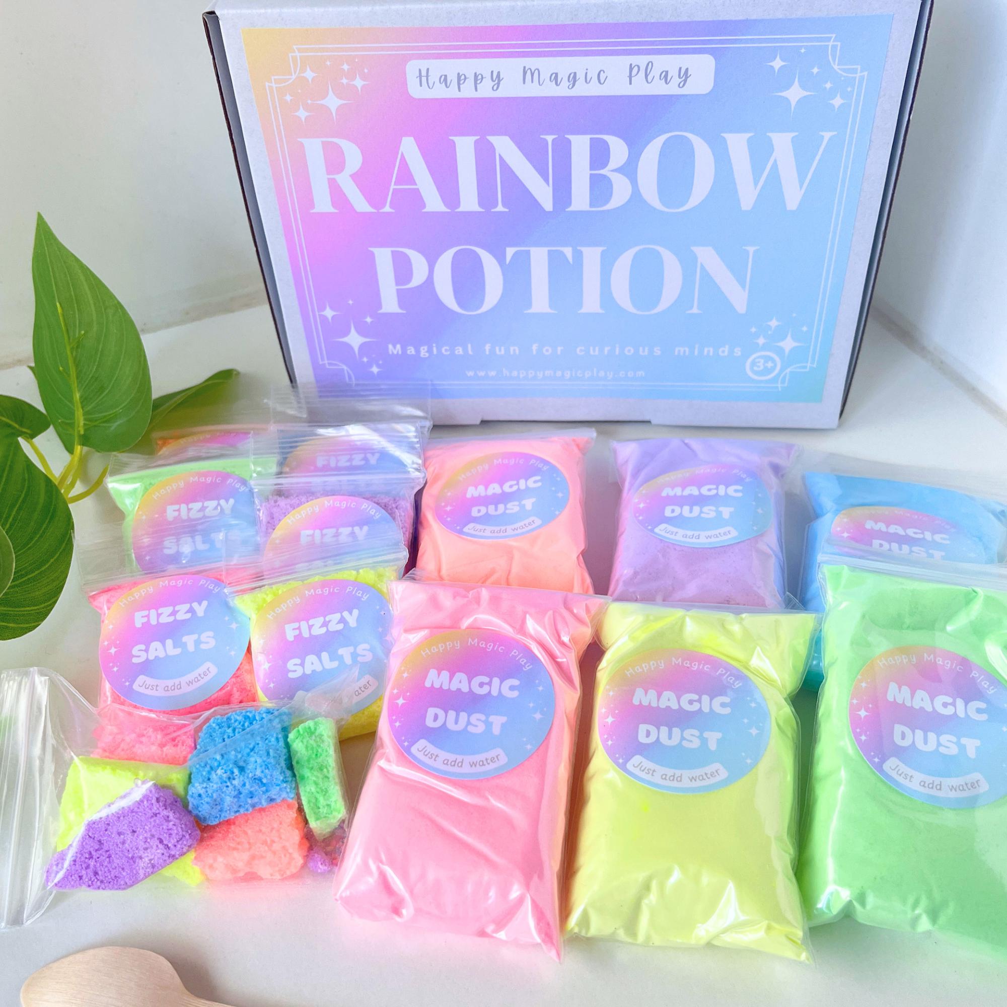 Rainbow Potion Kit for Kids Gift: Fizzy Play Science Activity Sensory Toy