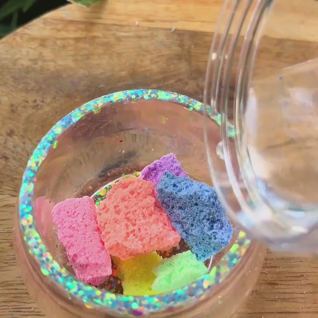 Rainbow Magic Fizzy Rocks Kids Sensory Science Kit Potion Play Party Favours