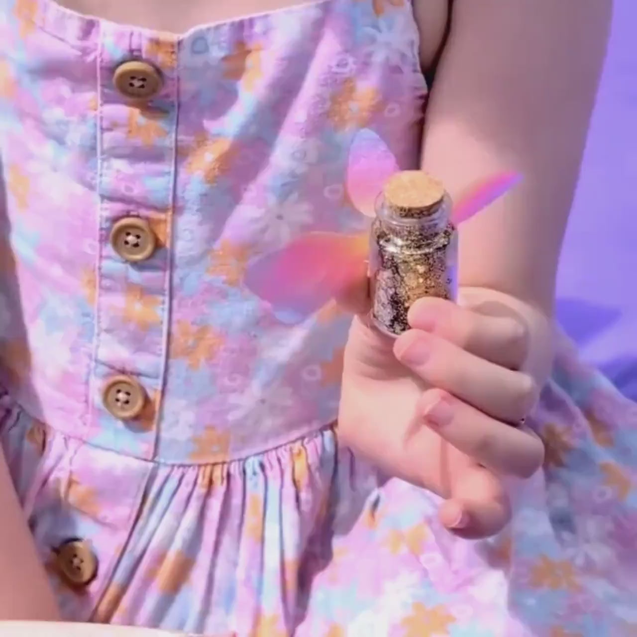 Fairy Bottle with Glitter: Potion Party Favour Tooth Fairy Gift for Kids